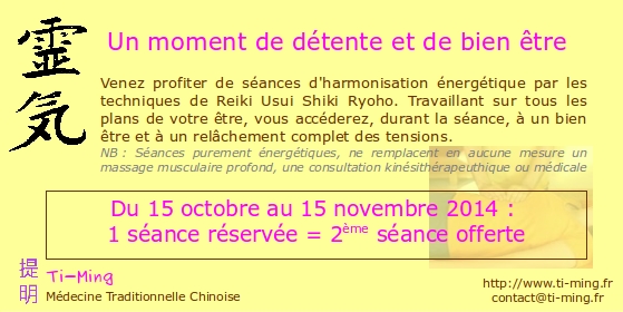 Promotion REIKI